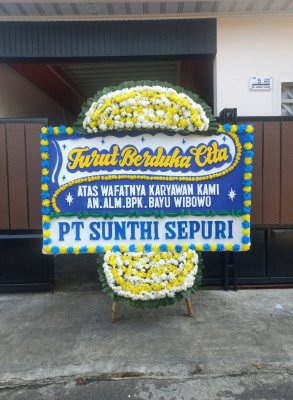 Papan Bunga Duka di Gerendeng